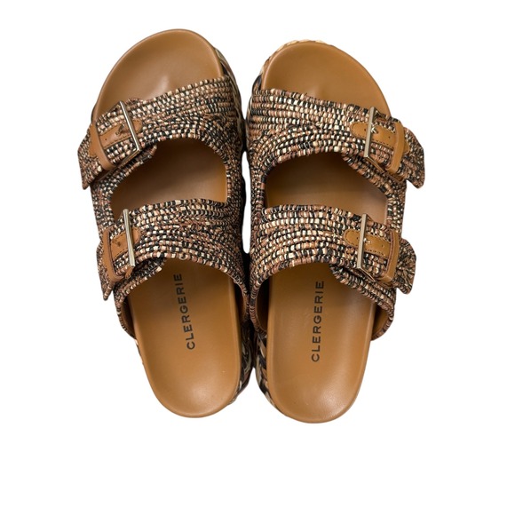 Robert Clergerie Paris Quinie4 platform raffia sandal - Picture 3 of 8